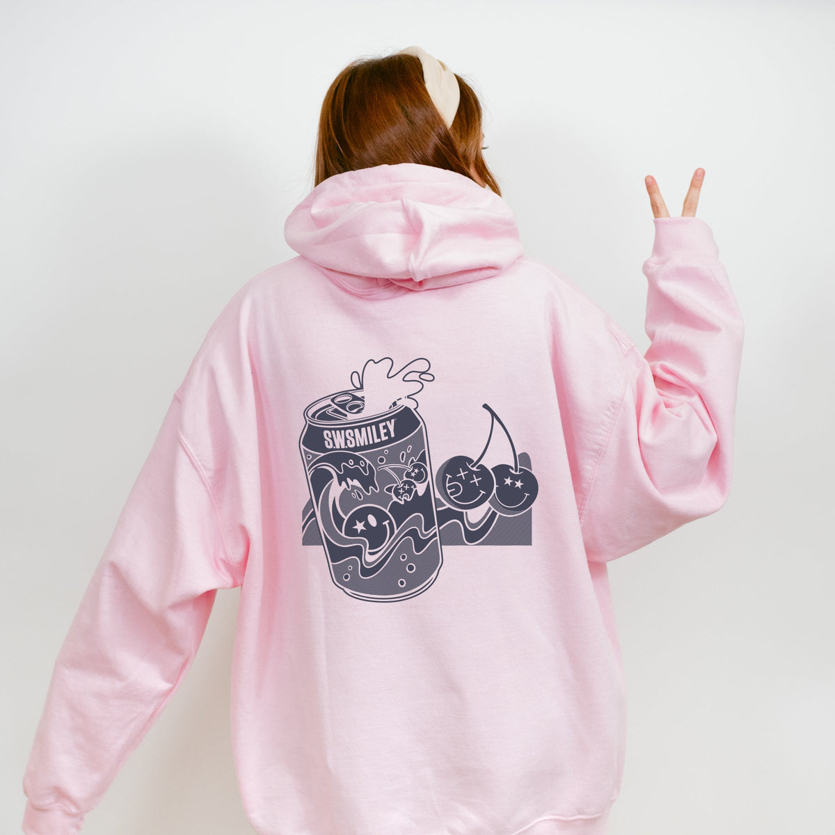 S.W.Smiley Soda Can Splash - Women's Graphic Hoodie