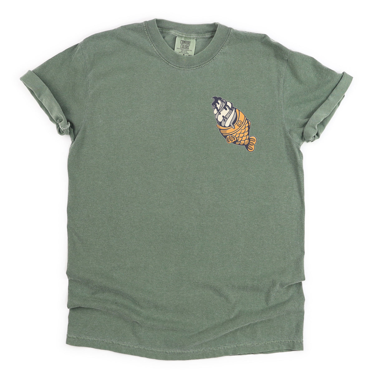 S.W.Smiley Taiyaki - Women's Garment Dyed Graphic T-Shirt