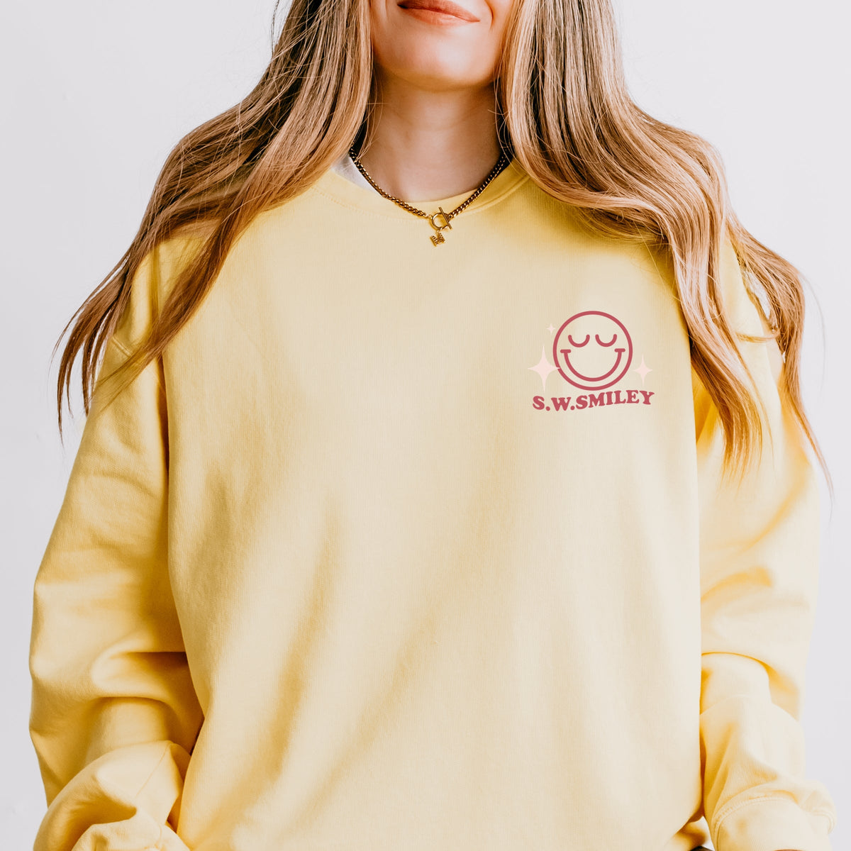 S.W.Smiley Celebrate The Little Wins - Women's Lightweight Garment Dyed Sweatshirt