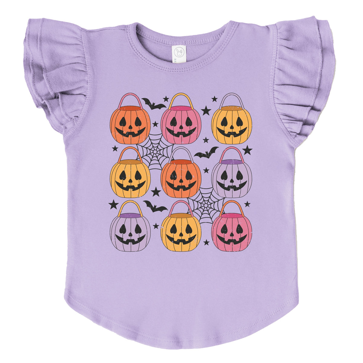 Pumpkin Basket Chart  - Flutter Sleeve Graphic T-Shirt