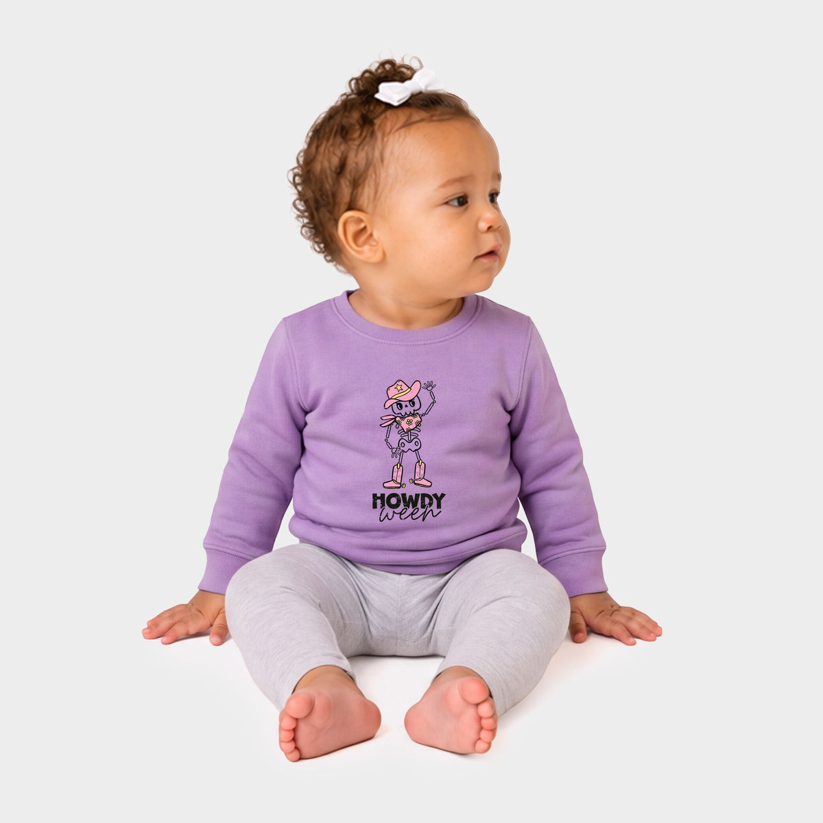 Howdyween Skeleton - Infant Crew Fleece Sweatshirt
