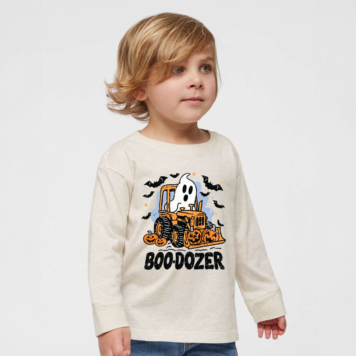 Boodozer Pumpkins - Toddler Long Sleeve Graphic Tee