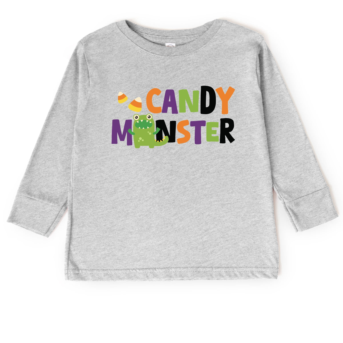 Candy Monster Colorful - Toddler Long Sleeve Graphic Tee
