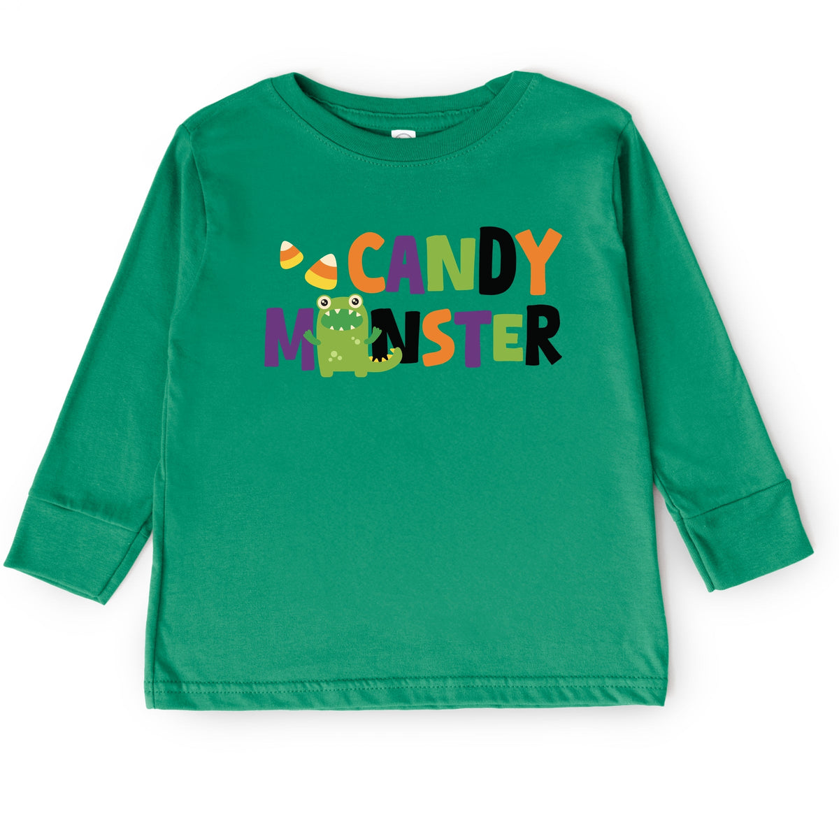 Candy Monster Colorful - Toddler Long Sleeve Graphic Tee