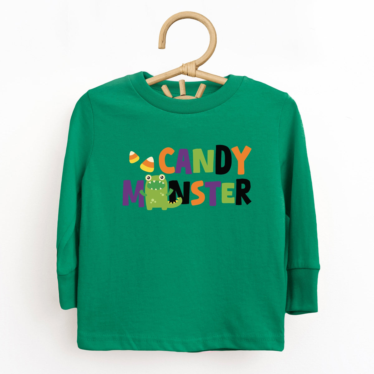 Candy Monster Colorful - Toddler Long Sleeve Graphic Tee