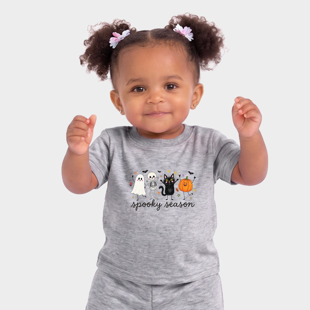 Spooky Season Stick Figures - Infant Jogger Pant Crew Set