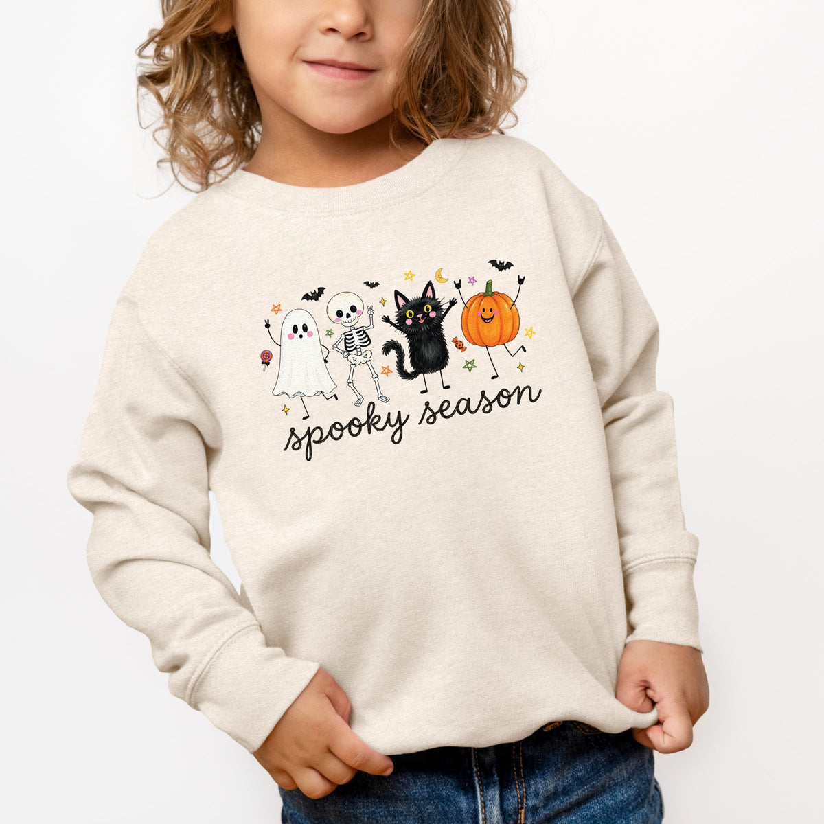 Spooky Season Stick Figures - Toddler Graphic Sweatshirt
