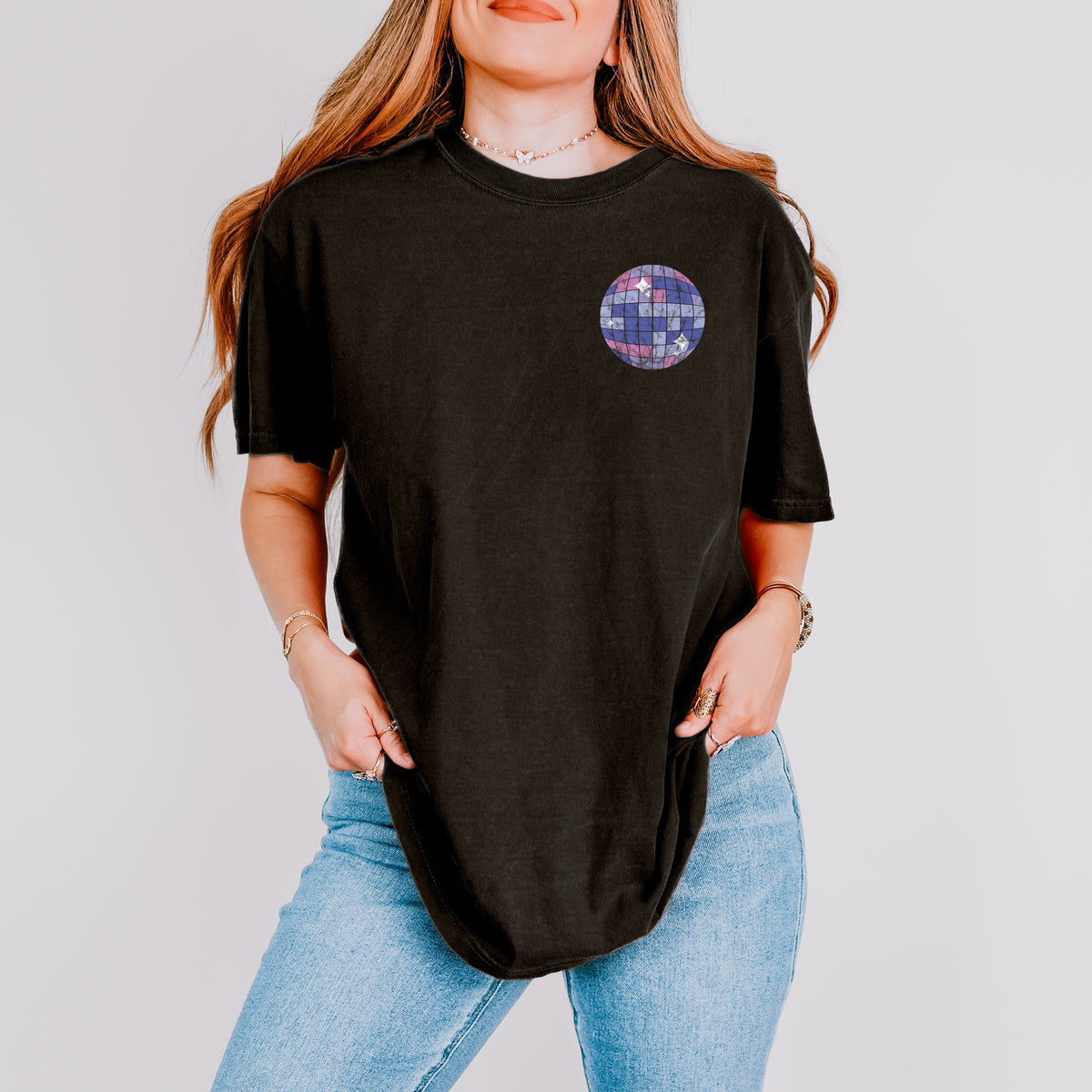 Time For The Disco - Women's Garment Dyed Graphic T-Shirt