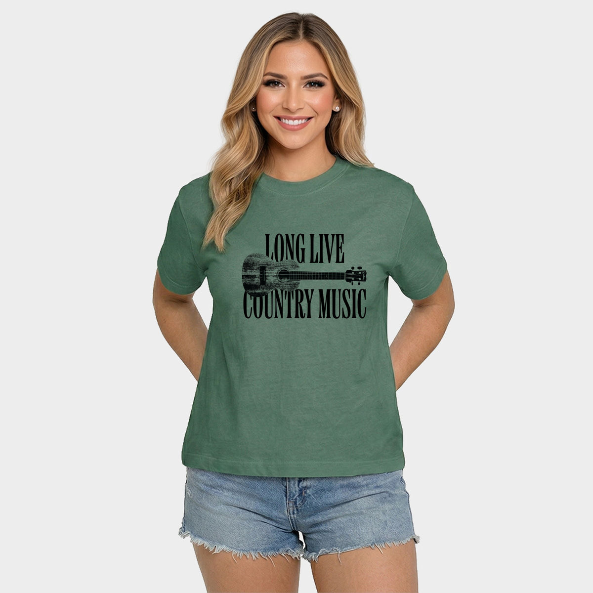 Long Live Country Music - Women's Relaxed Boxy Tee