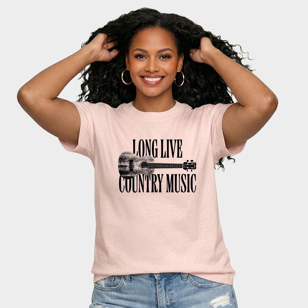 Long Live Country Music - Women's Relaxed Boxy Tee