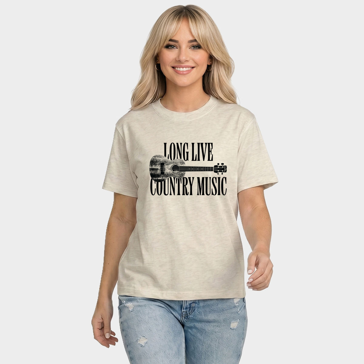 Long Live Country Music - Women's Relaxed Boxy Tee