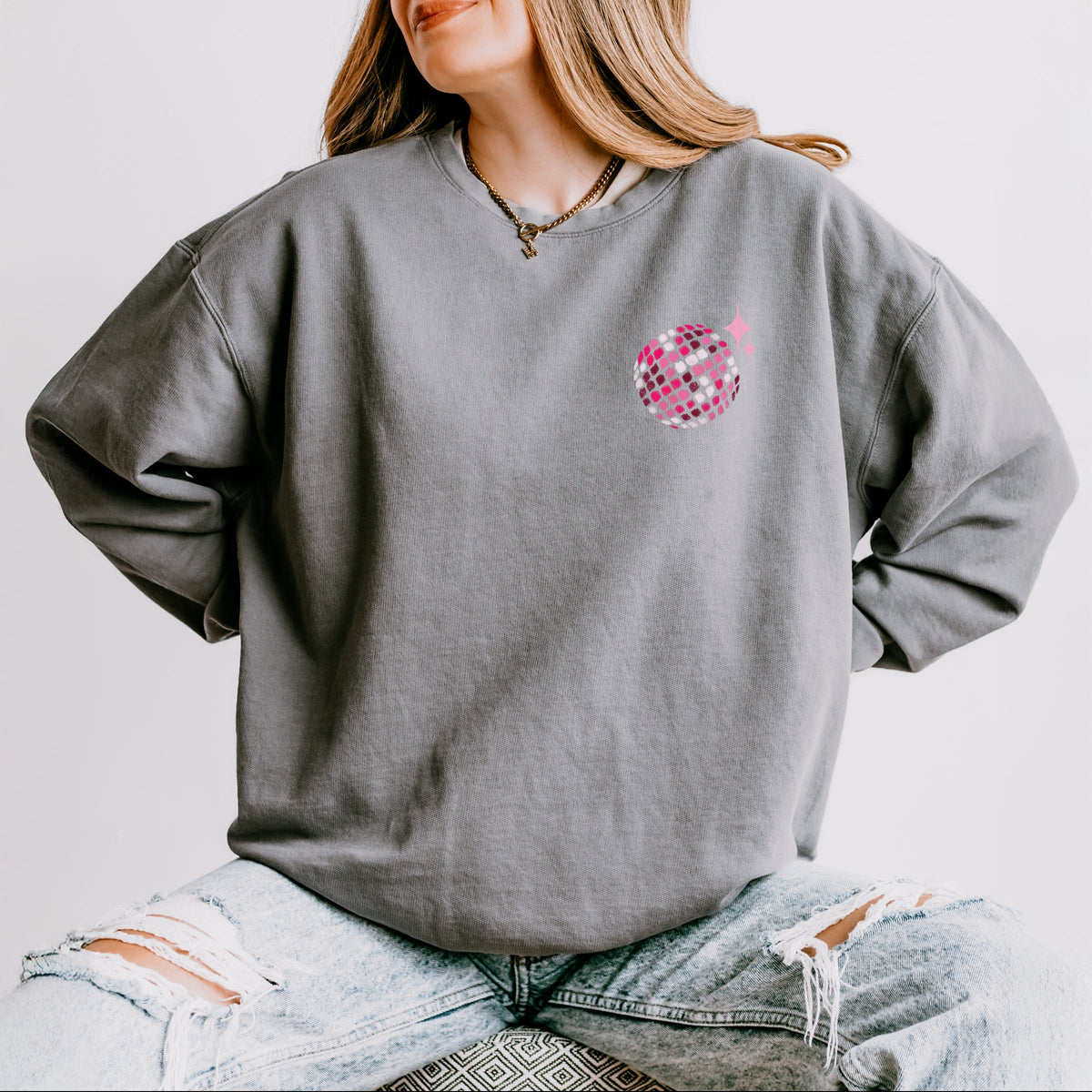 Not My First Disco - Women's Lightweight Garment Dyed Sweatshirt