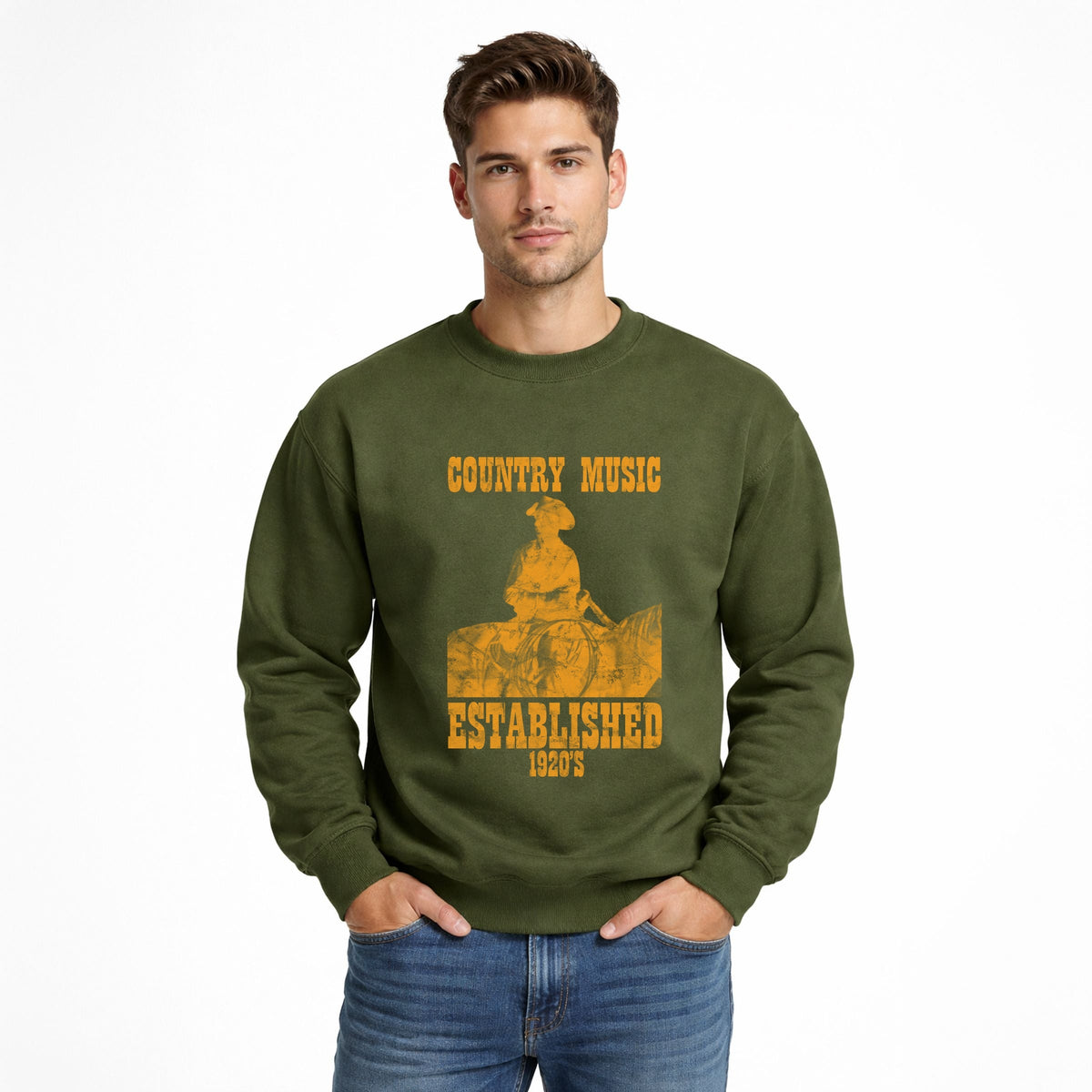 Country Music EST 1920s - Men's Graphic Sweatshirt