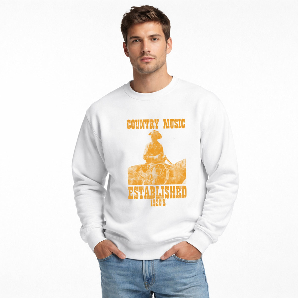 Country Music EST 1920s - Men's Graphic Sweatshirt