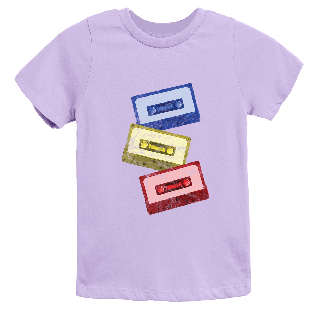 Cassette Tape Stack - Youth Short Sleeve Graphic T-Shirt