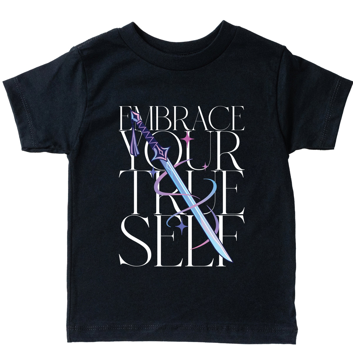 Embrace Your True Self Sword - Toddler Short Sleeve Graphic T-Shirt