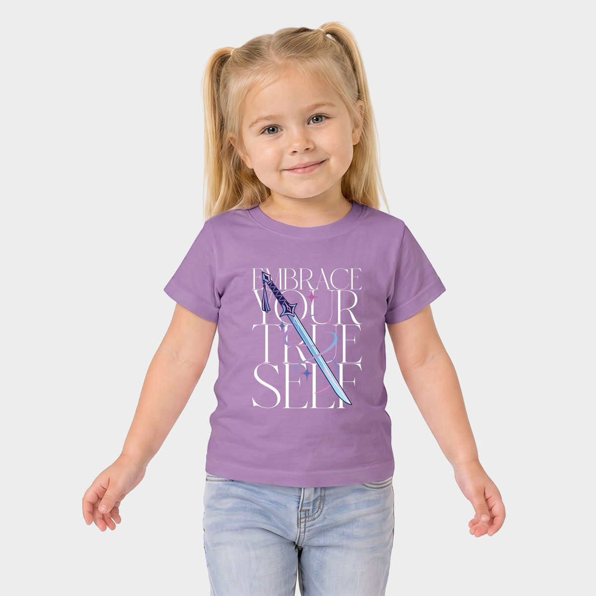 Embrace Your True Self Sword - Toddler Short Sleeve Graphic T-Shirt