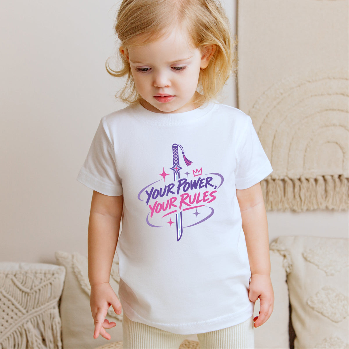 Your Power, Your Rules Sword - Toddler Short Sleeve Graphic T-Shirt