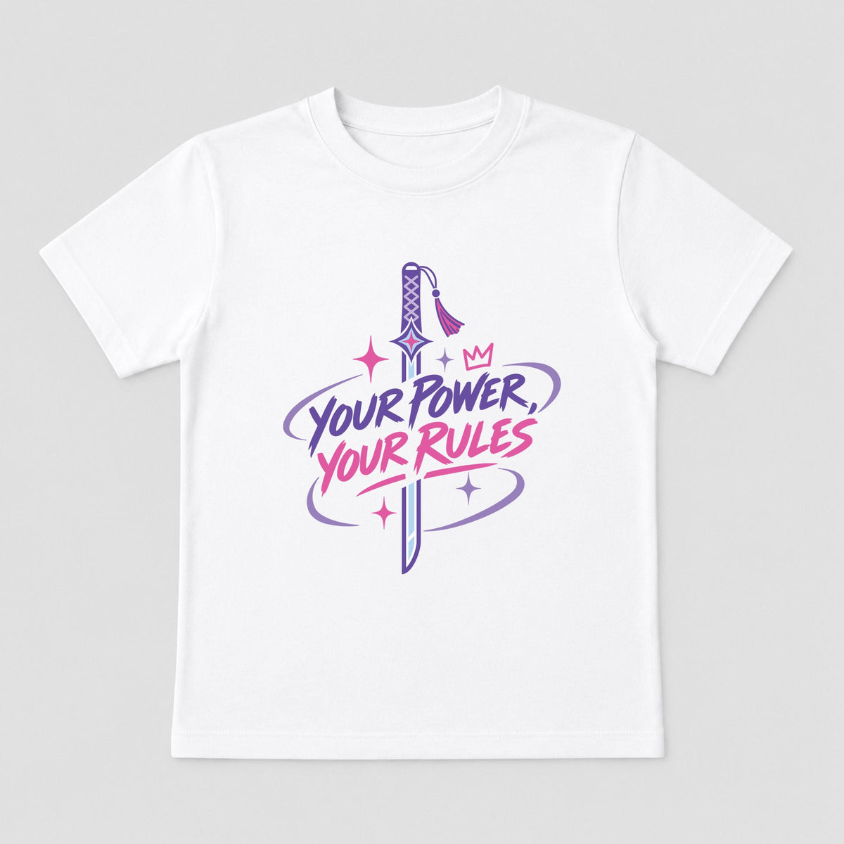 Your Power, Your Rules Sword - Toddler Short Sleeve Graphic T-Shirt