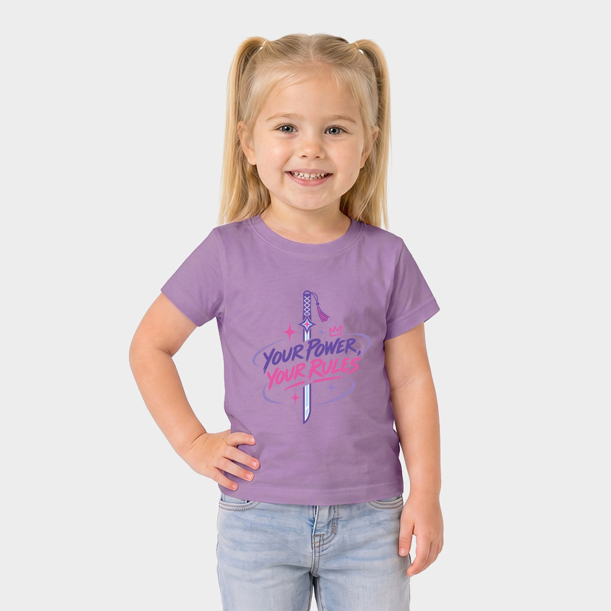 Your Power, Your Rules Sword - Toddler Short Sleeve Graphic T-Shirt