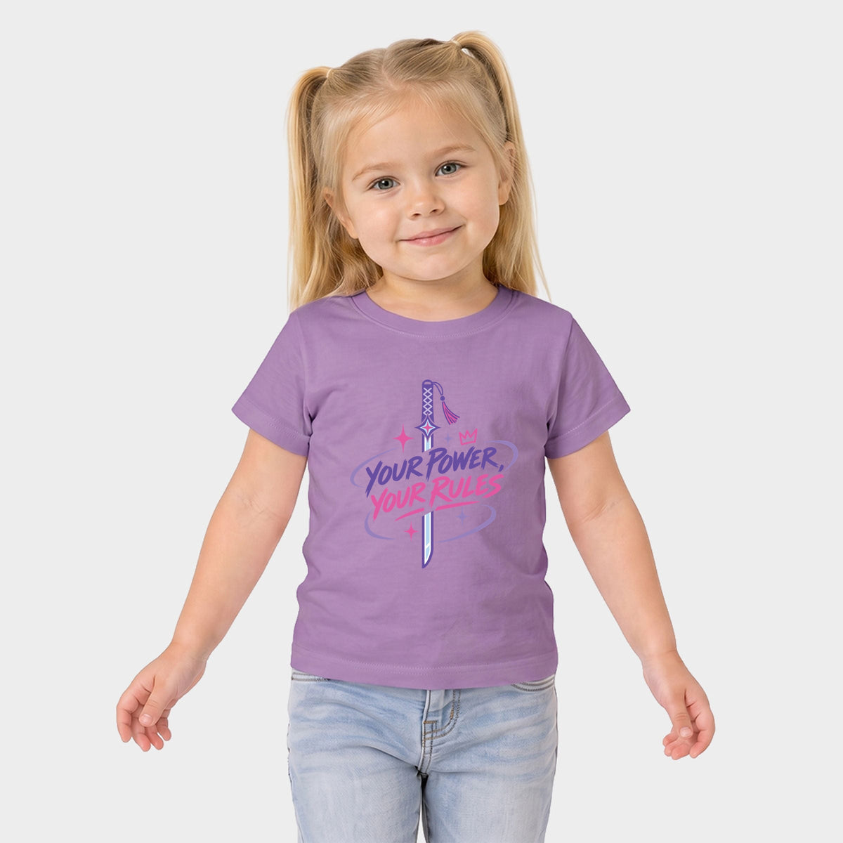Your Power, Your Rules Sword - Toddler Short Sleeve Graphic T-Shirt