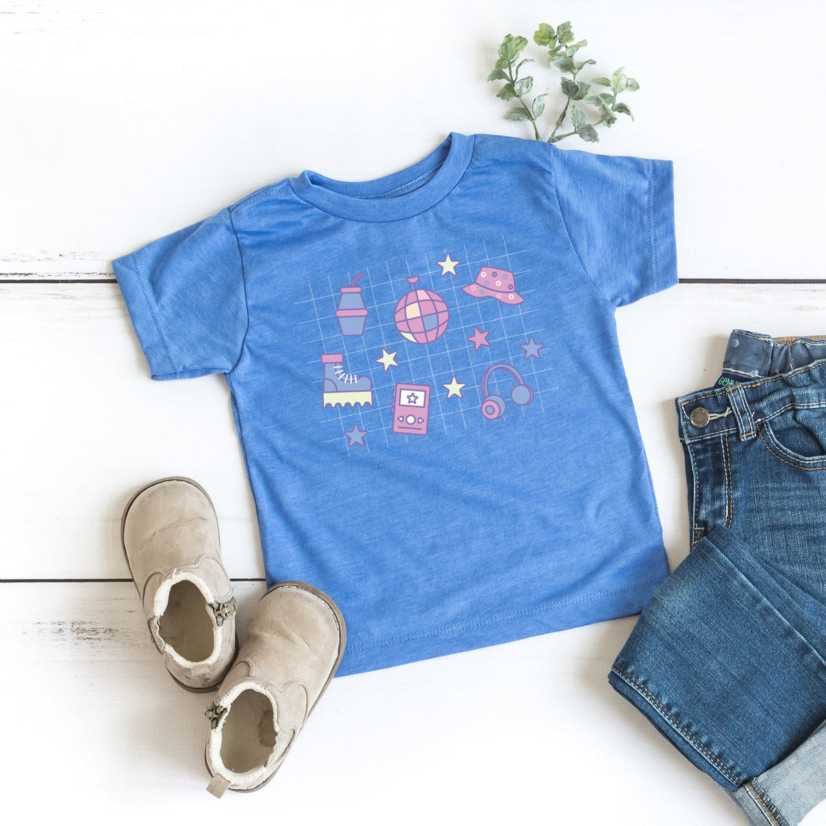 K-Pop Icons Grid - Toddler Short Sleeve Graphic T-Shirt