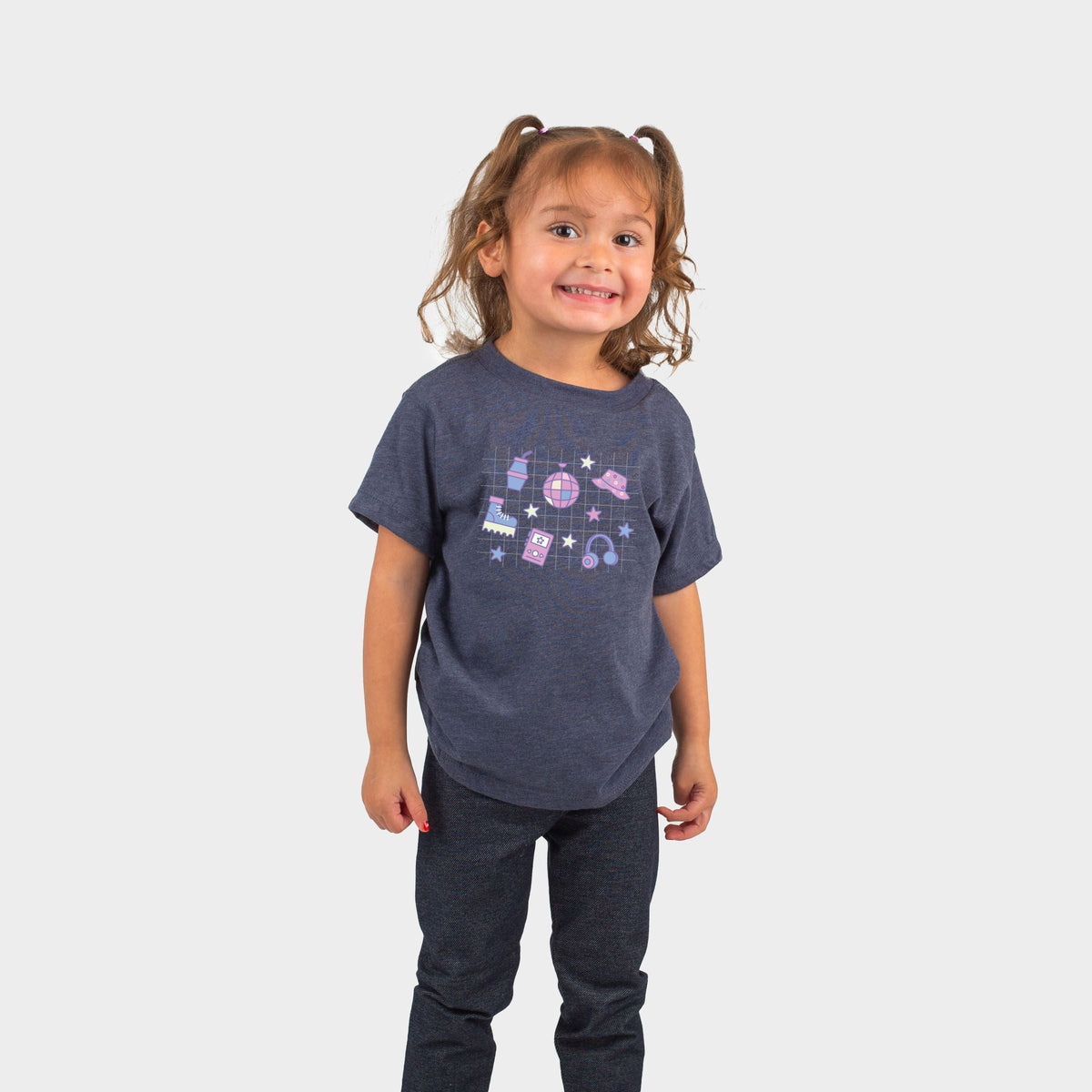K-Pop Icons Grid - Toddler Short Sleeve Graphic T-Shirt
