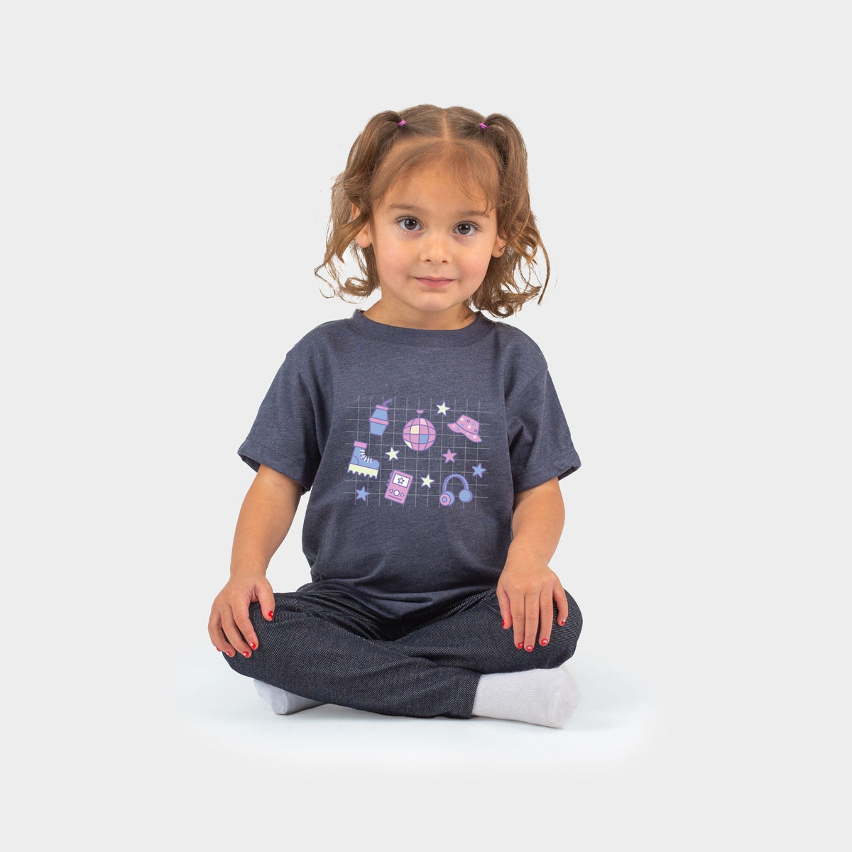 K-Pop Icons Grid - Toddler Short Sleeve Graphic T-Shirt