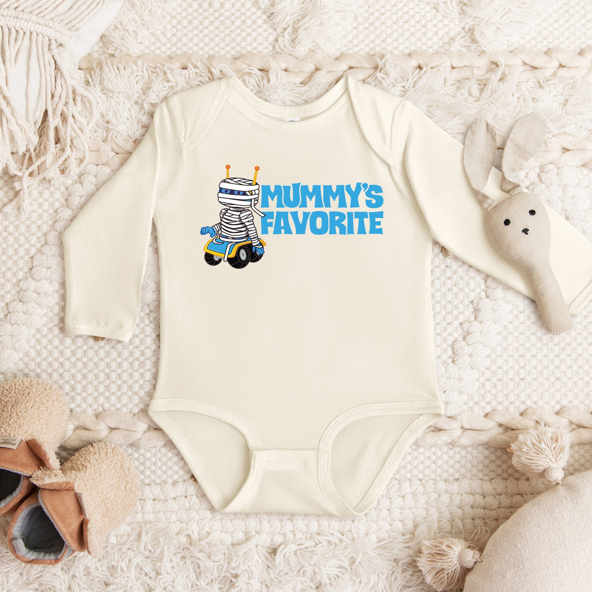 Leo The Truck Mummy's Favorite - Baby Long Sleeve Bodysuit