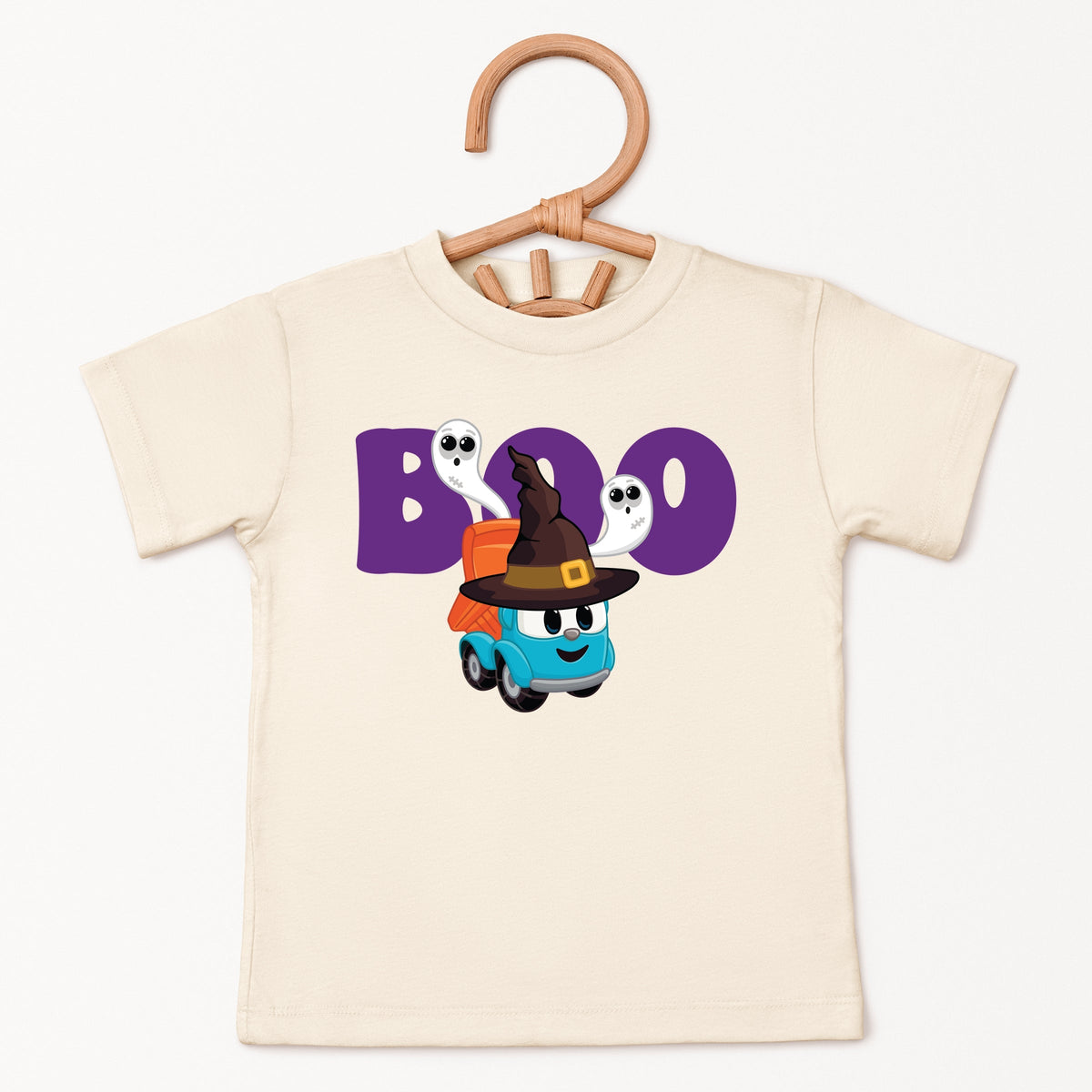 Leo the Truck Boo Wizard Hat - Toddler Short Sleeve Graphic T-Shirt