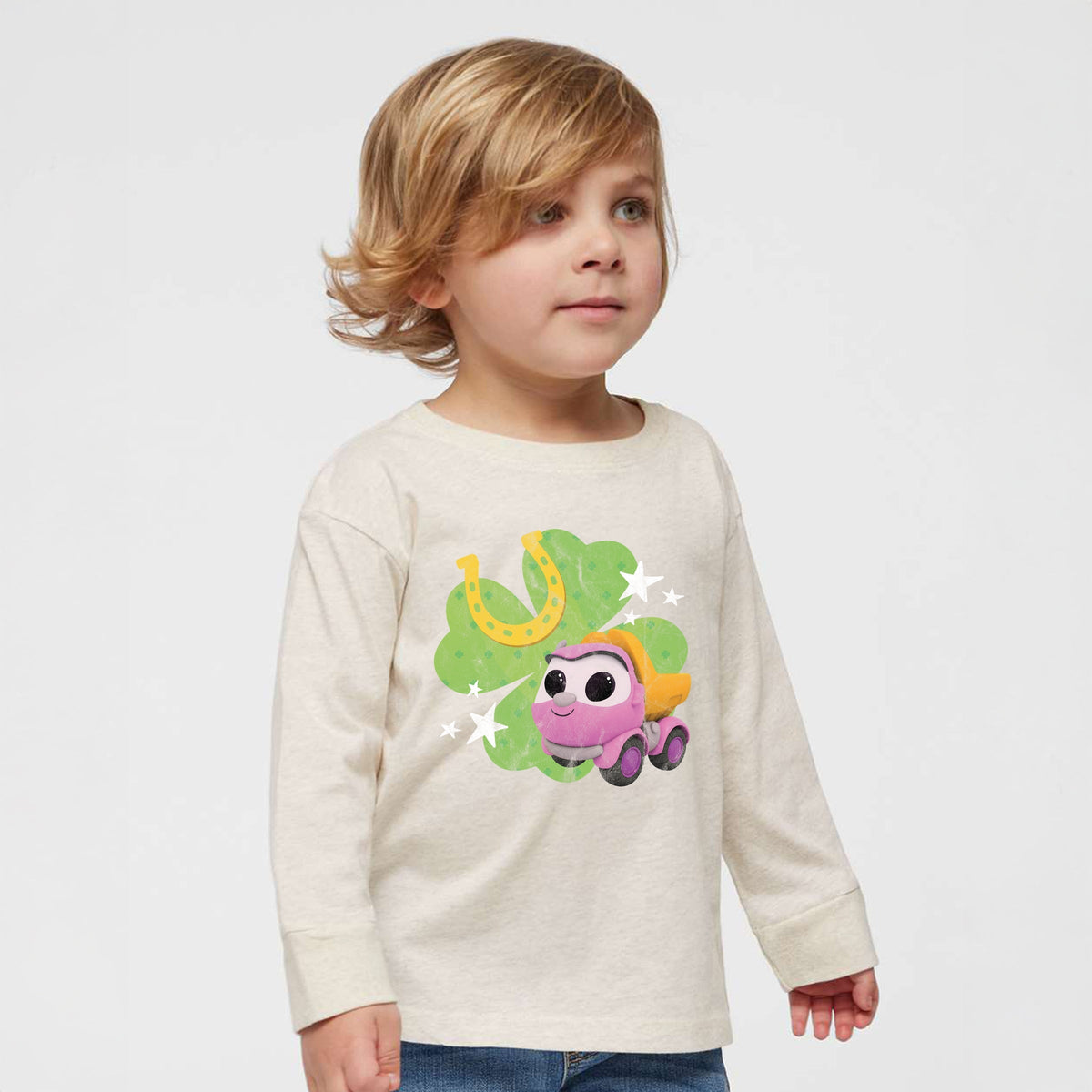 Leo the Truck Lea Clover - Toddler Long Sleeve Graphic Tee