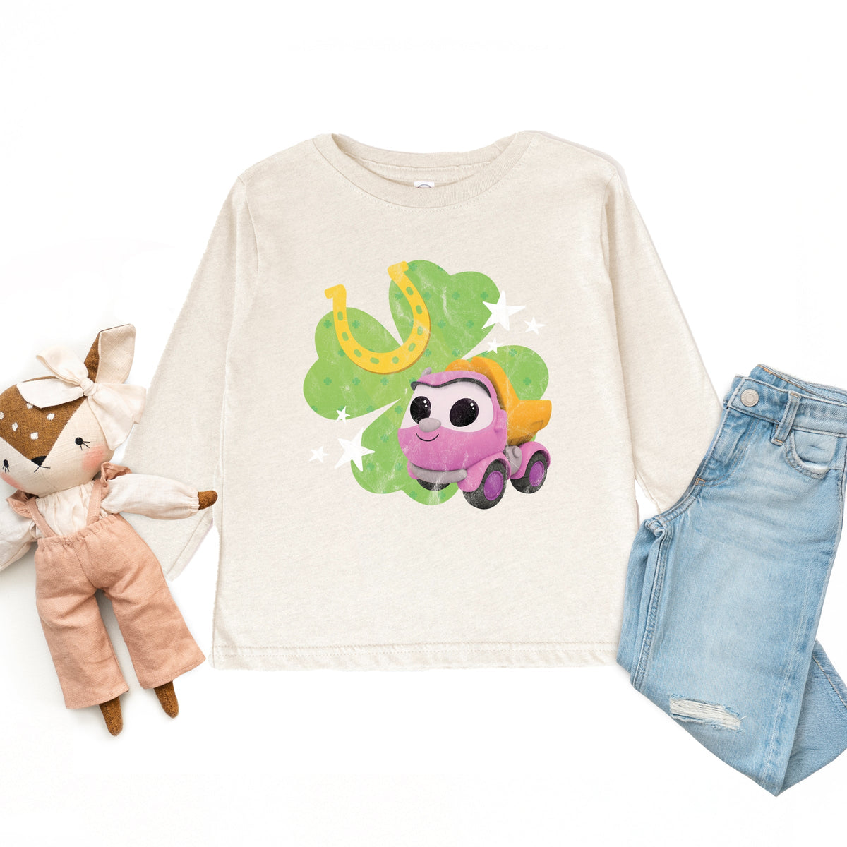 Leo the Truck Lea Clover - Toddler Long Sleeve Graphic Tee
