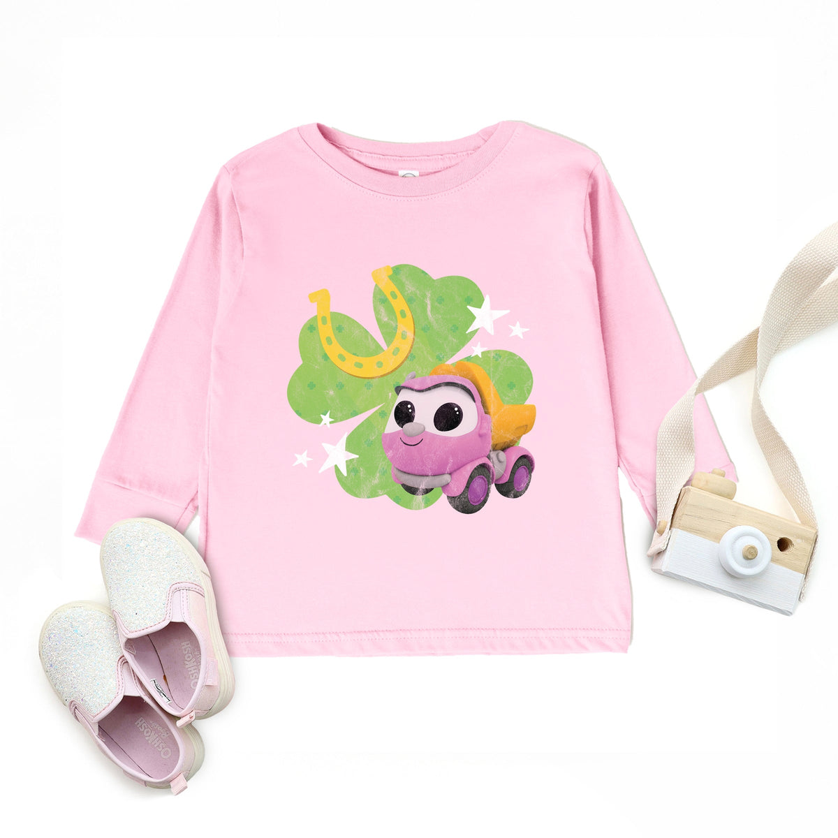 Leo the Truck Lea Clover - Toddler Long Sleeve Graphic Tee