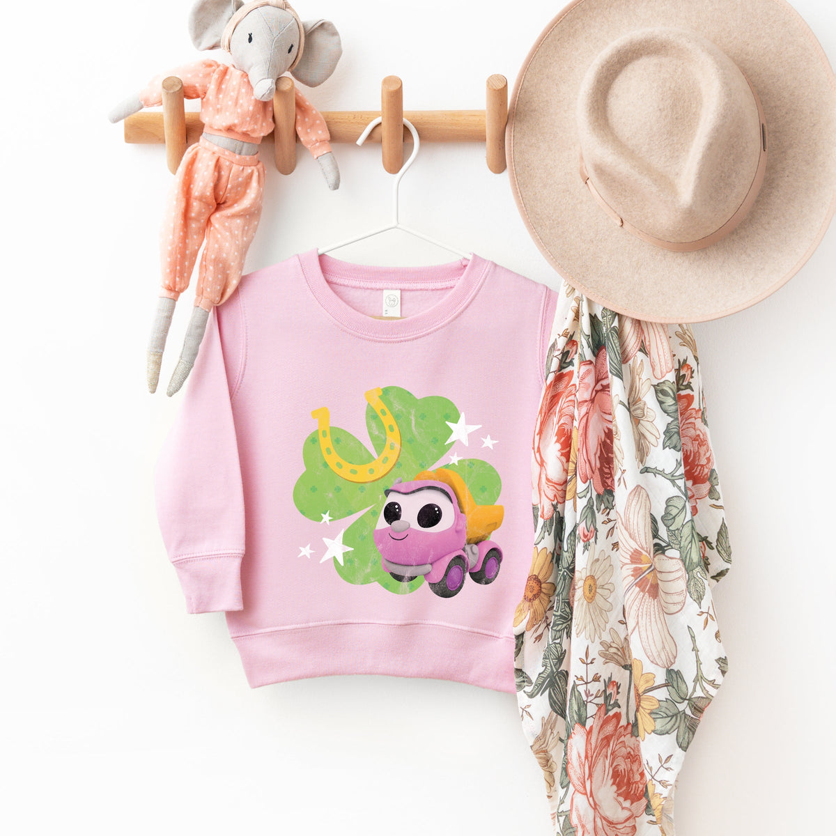 Leo the Truck Lea Clover - Toddler Graphic Sweatshirt