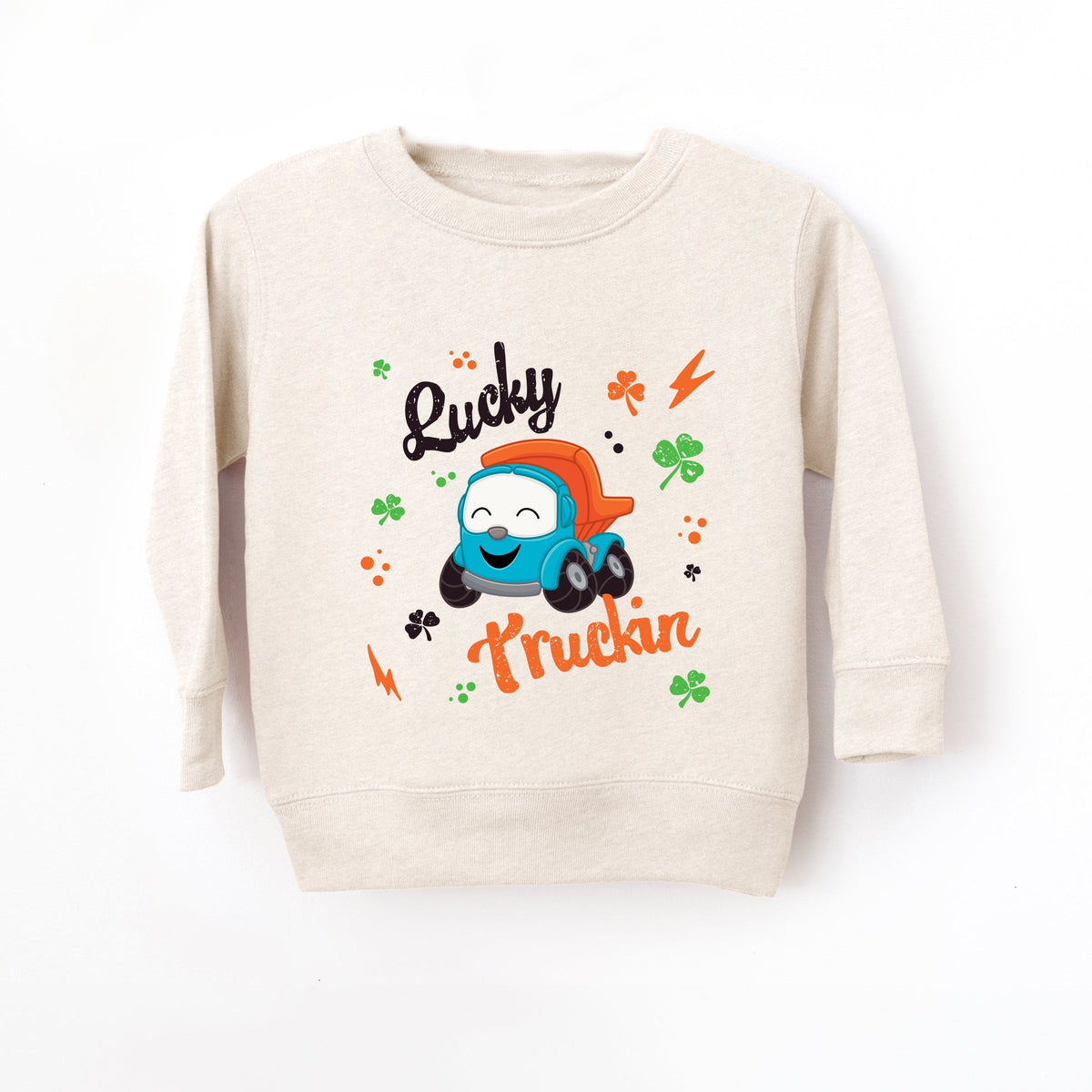 Leo the Truck Lucky Truckin - Toddler Graphic Sweatshirt