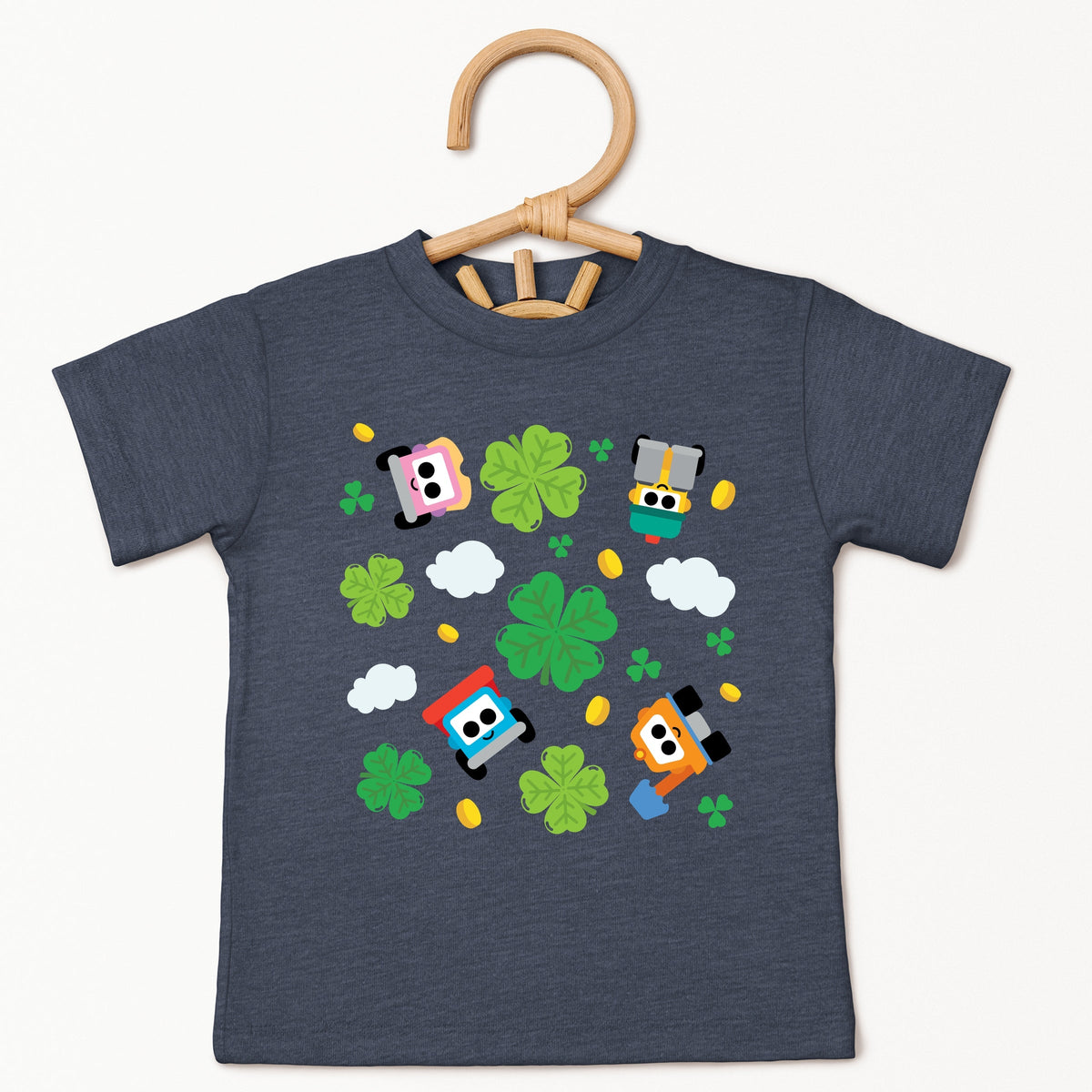 Leo the Truck Clover Collage - Toddler Short Sleeve Graphic T-Shirt