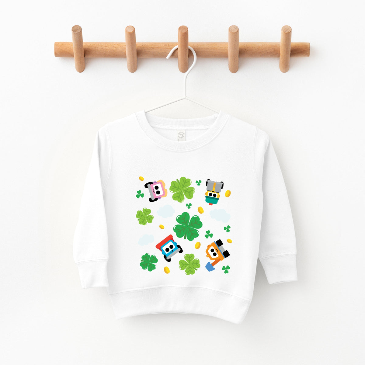 Leo the Truck Clover Collage - Toddler Graphic Sweatshirt