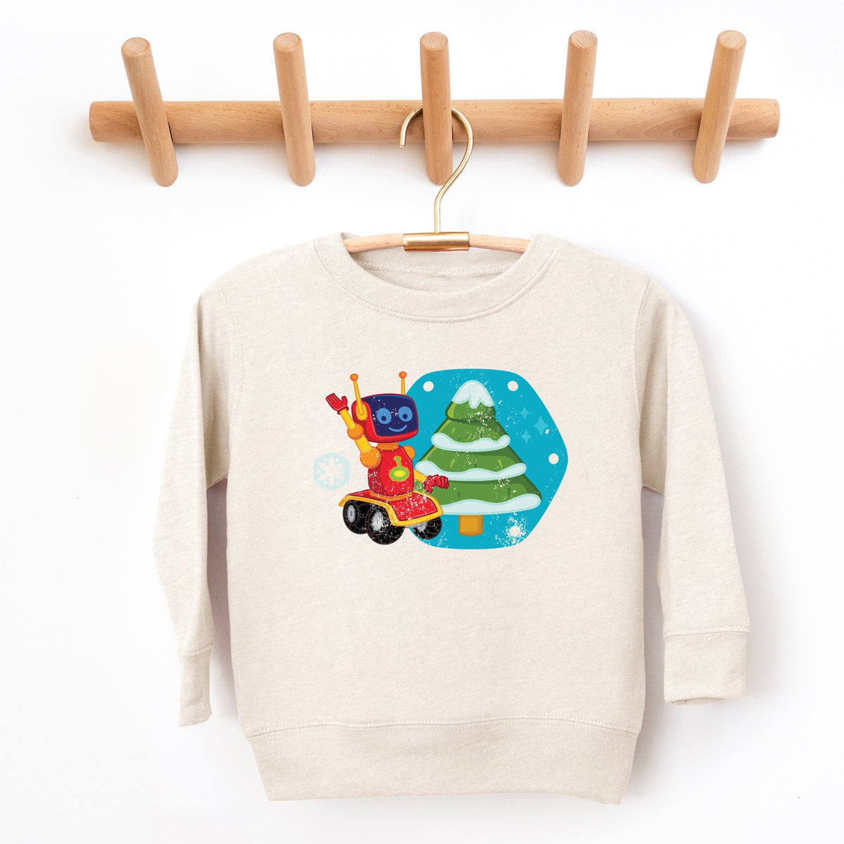 Leo the Truck Robot Holiday - Kids Toddler Sweatshirt