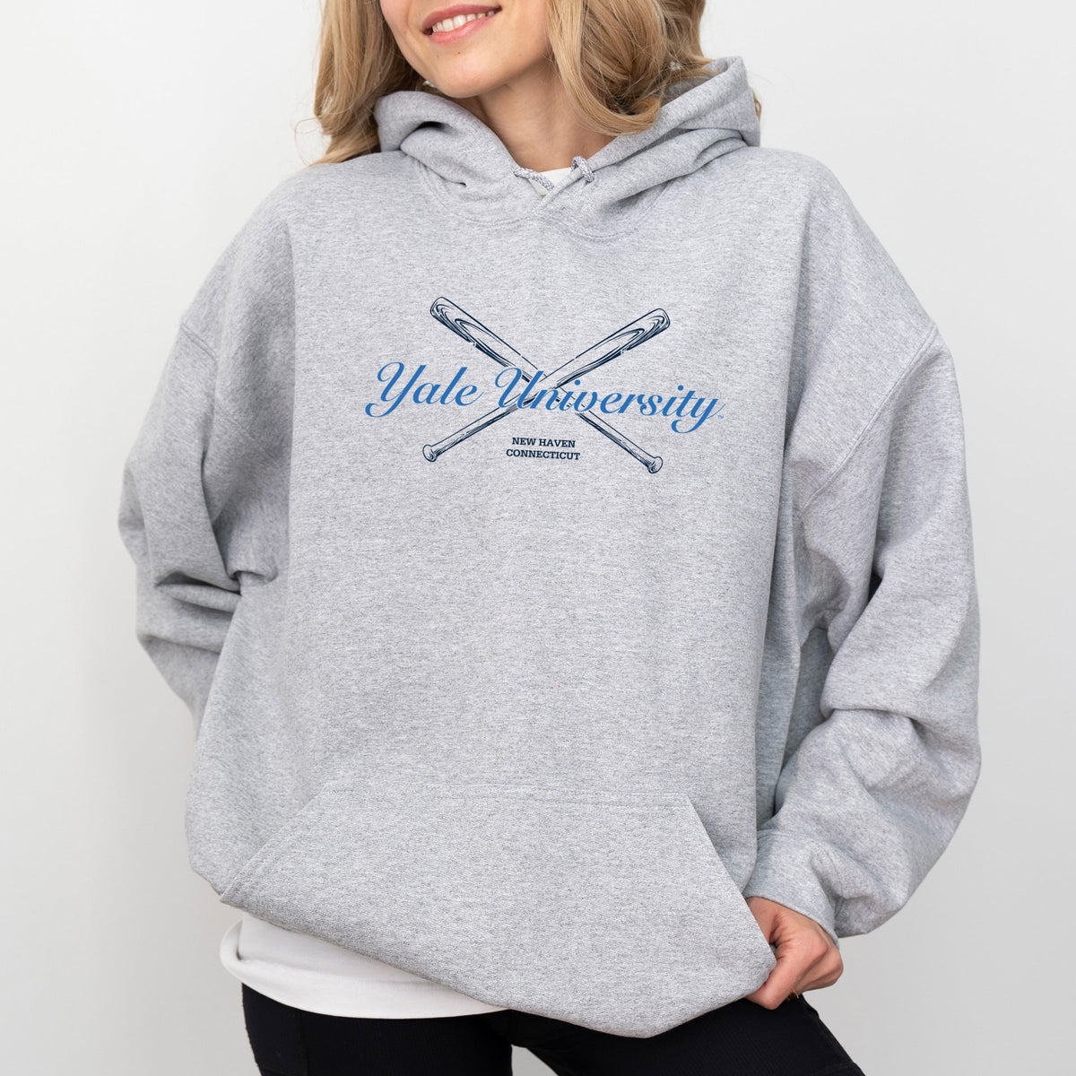 Yale University Baseball Bats - Women's Graphic Hoodie