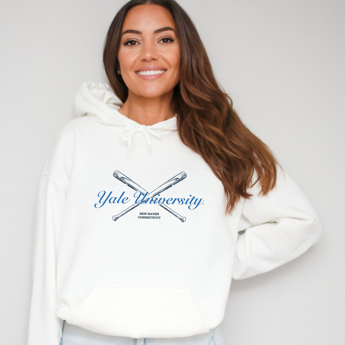 Yale University Baseball Bats - Women's Graphic Hoodie