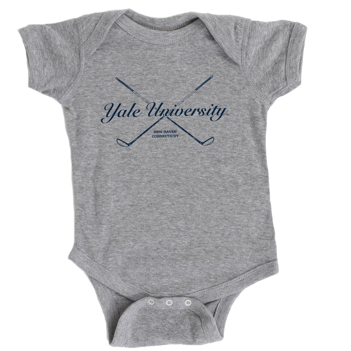 Yale University Golf Clubs - Infant Short Sleeve Graphic Bodysuit