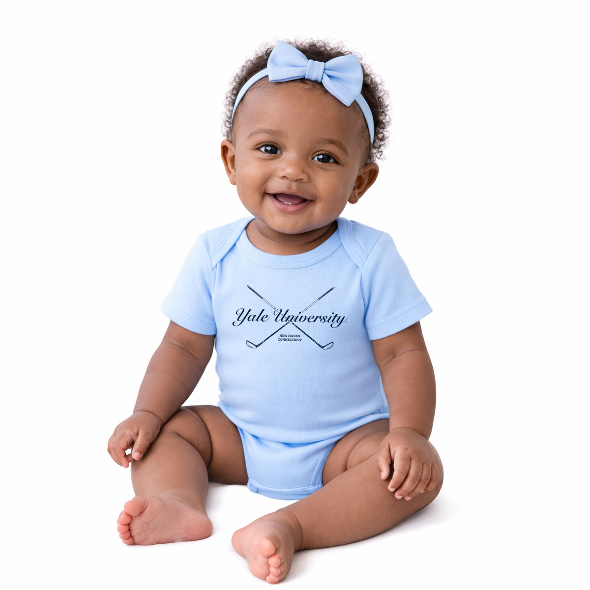 Yale University Golf Clubs - Infant Short Sleeve Graphic Bodysuit