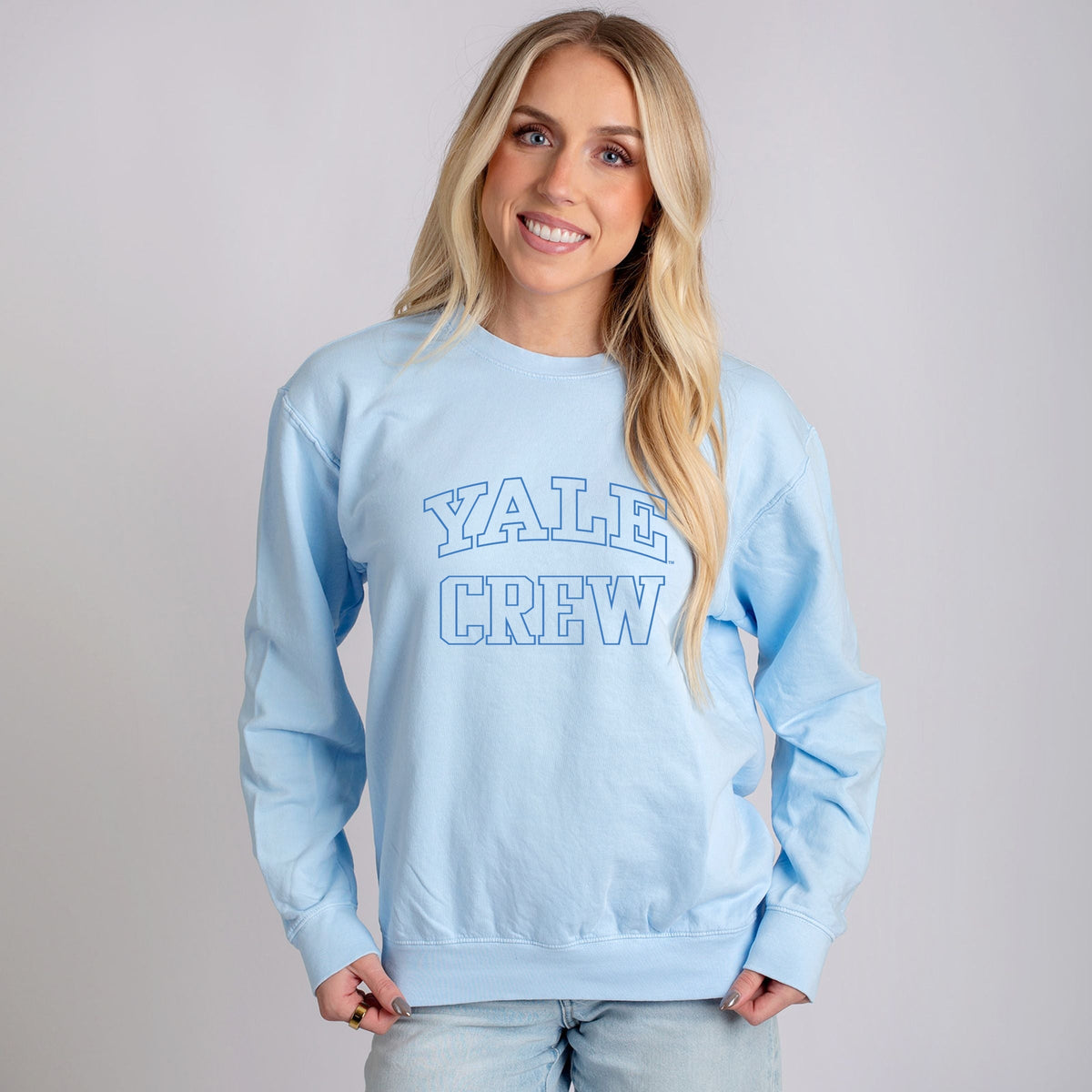 Yale Crew Arched - Women's Lightweight Garment Dyed Sweatshirt