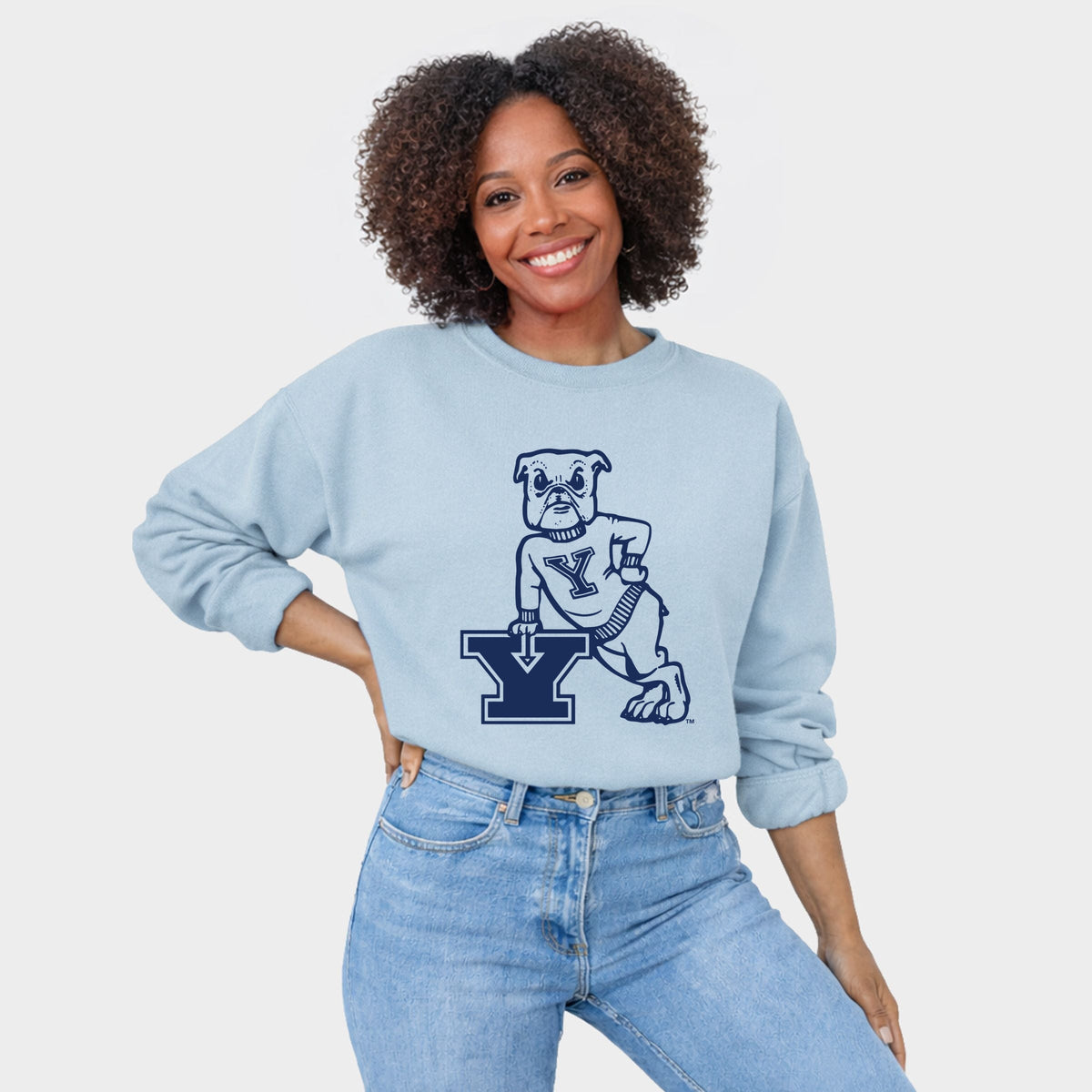 Yale Bulldog Lean  -  Women's Graphic Sweatshirt