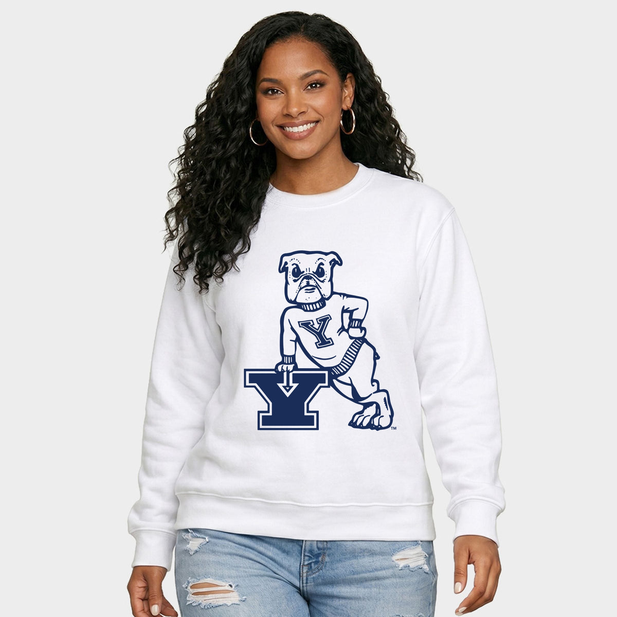 Yale Bulldog Lean  -  Women's Graphic Sweatshirt
