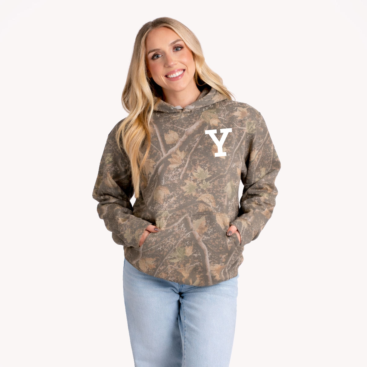 Yale Y - Women's Camo Hoodie