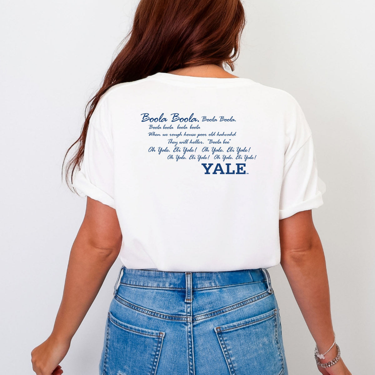 Yale Fight Song - Women's Garment Dyed Graphic T-Shirt