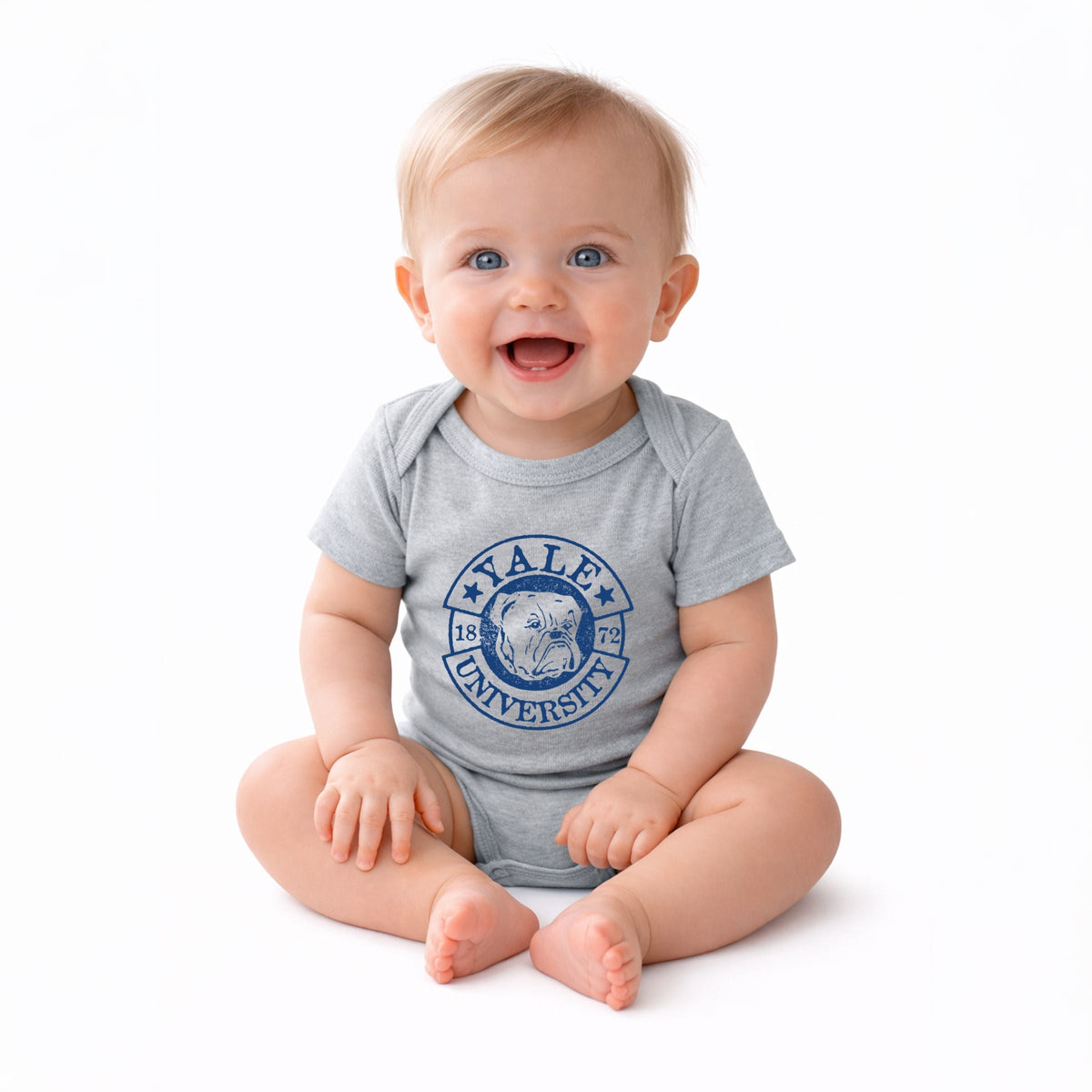 Yale University Bulldog Circle - Infant Short Sleeve Graphic Bodysuit