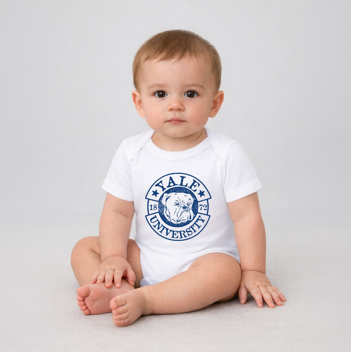 Yale University Bulldog Circle - Infant Short Sleeve Graphic Bodysuit