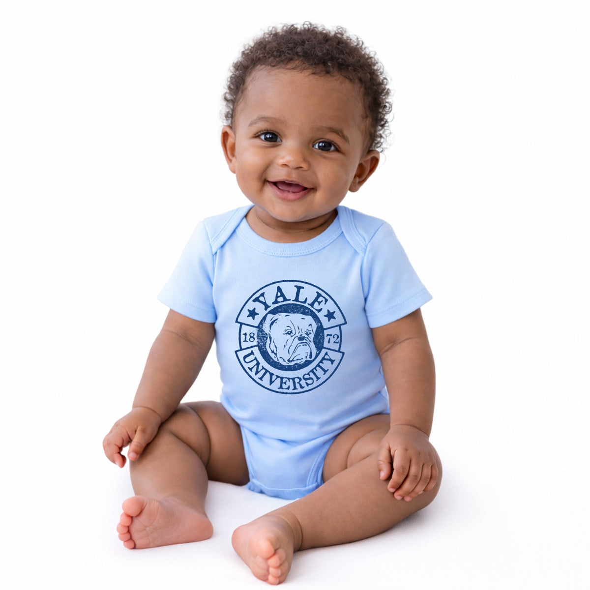 Yale University Bulldog Circle - Infant Short Sleeve Graphic Bodysuit